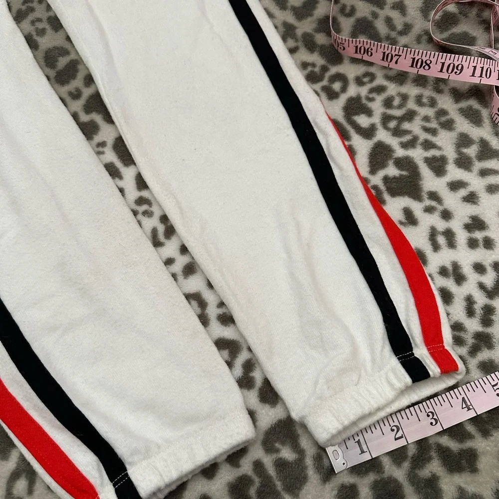 Wildfox Classic Heart Bottom Knox Pants Vintage Varsity Clean White Size Small